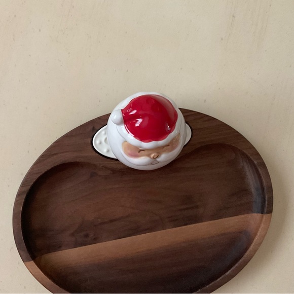 HO HO HO Santa Head Platter Decoration 🎅 - Picture 5 of 6